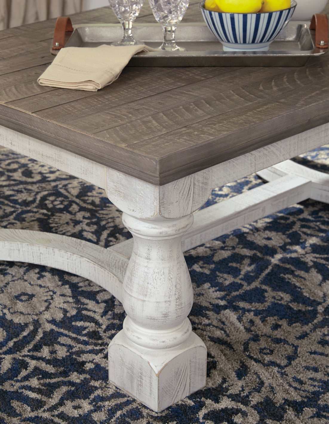 Havalance  Gray & White Coffee Table - Ornate Home