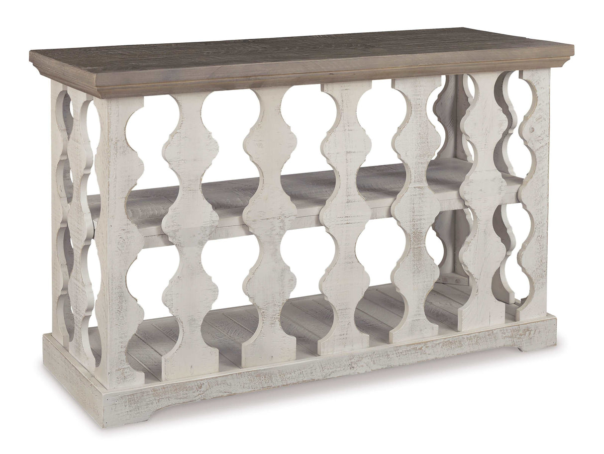 Havalance Gray & White Sofa/Console Table - Ornate Home