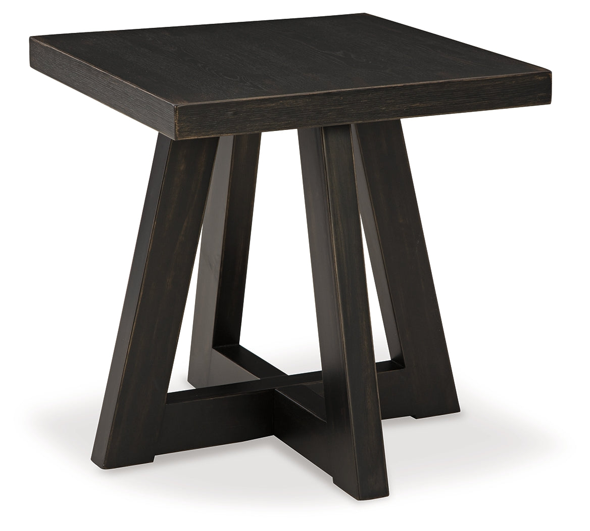 Galliden Black End Table - Ornate Home