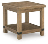 Ridgester Light Brown Rectangular End Table