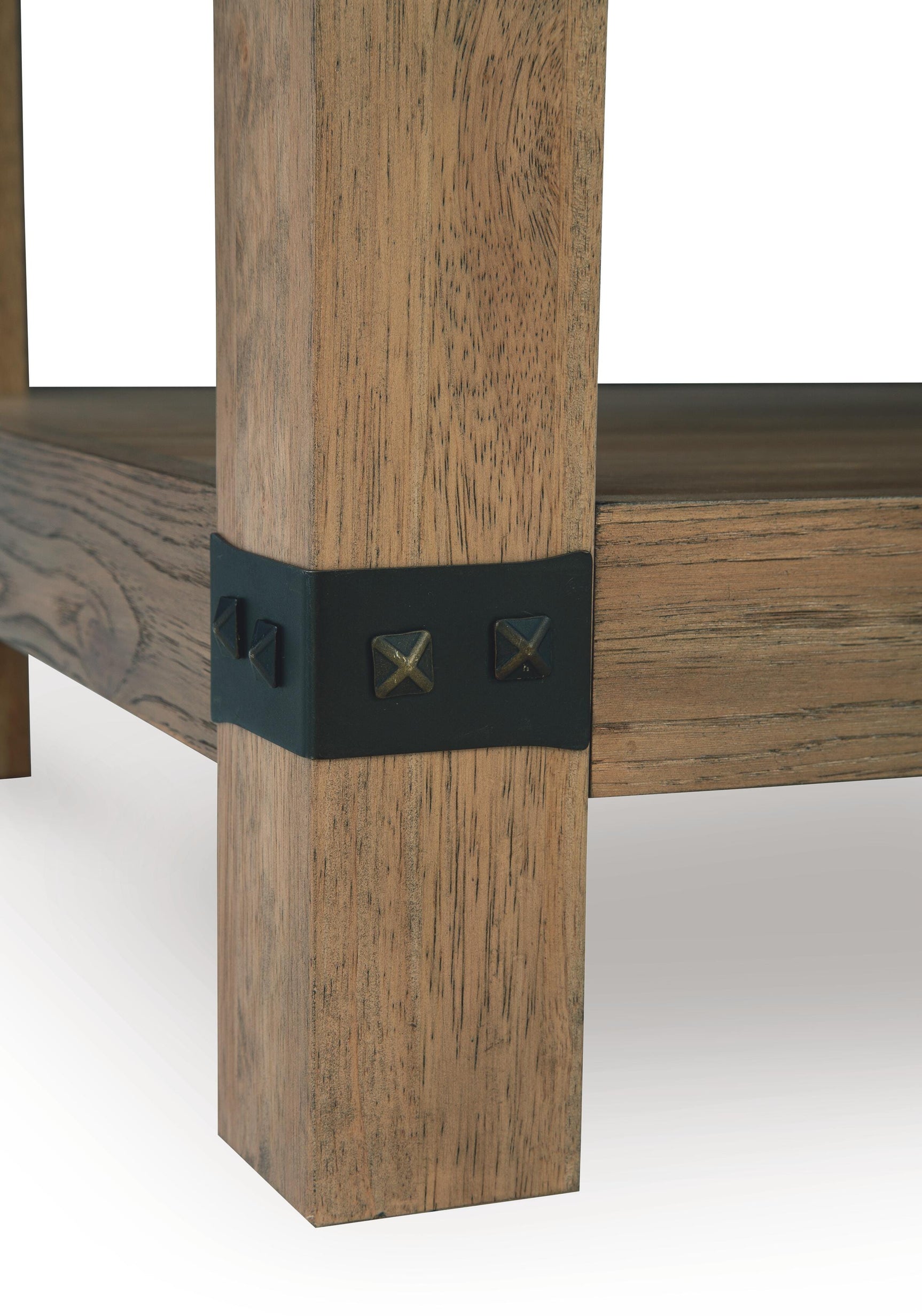 Ridgester Light Brown Rectangular End Table
