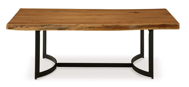 Fortmaine Brown & Black Coffee Table - Ornate Home