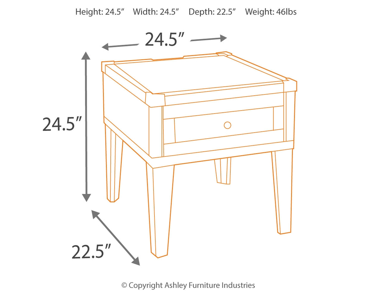 Todoe Dark Gray Coffee Table and End Table - Ornate Home