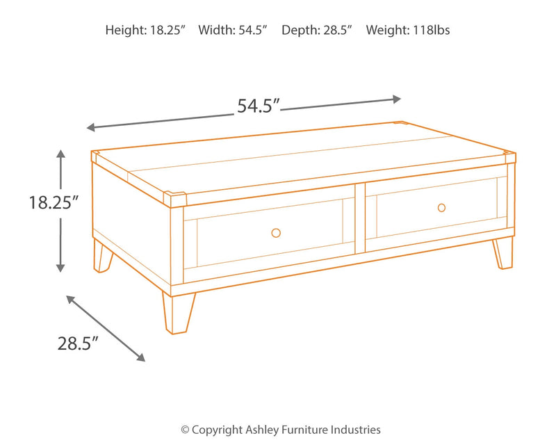 Todoe Dark Gray Coffee Table and End Table - Ornate Home