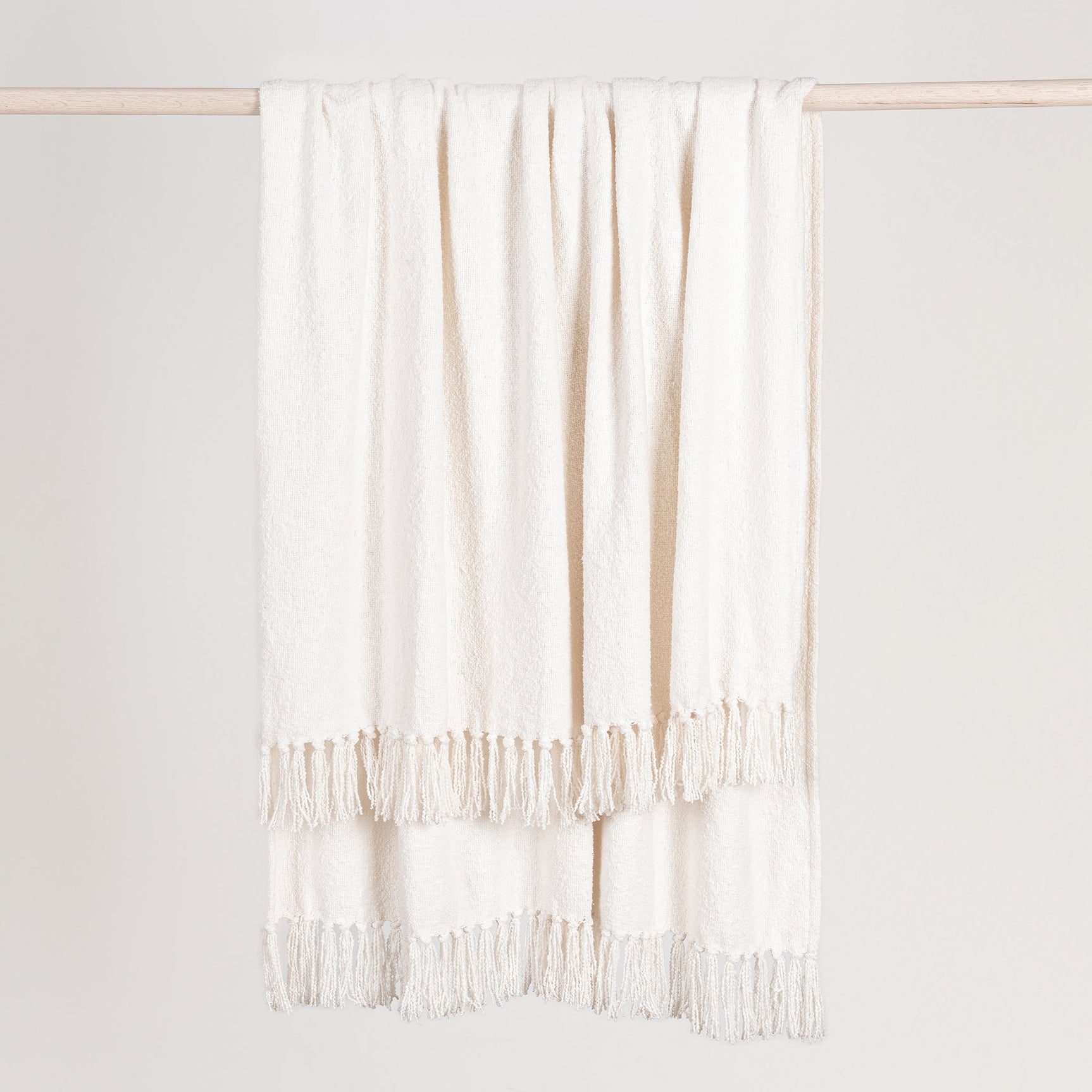 TC Aria Ivory Boucle Throw 50x70 - Ornate Home