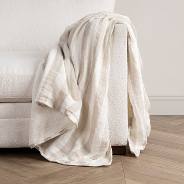 TC Atwater Ivory/Natural 50x70 Throw - Ornate Home