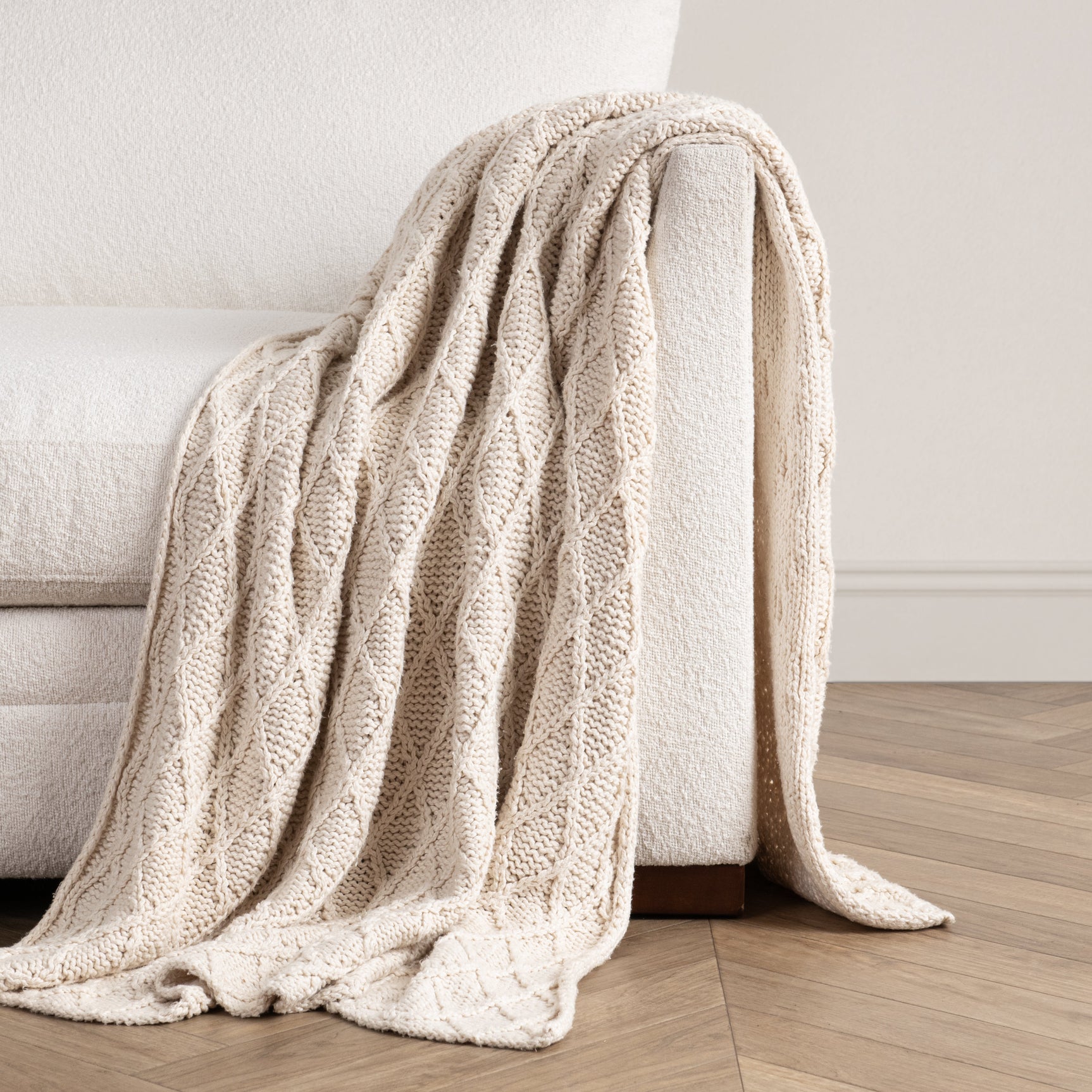 TC Catalina Ivory Throw 50x70 - Ornate Home