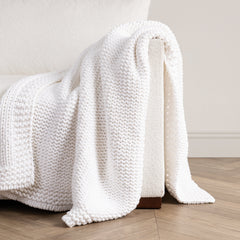 TC Dyne White Throw 50x70 - Ornate Home