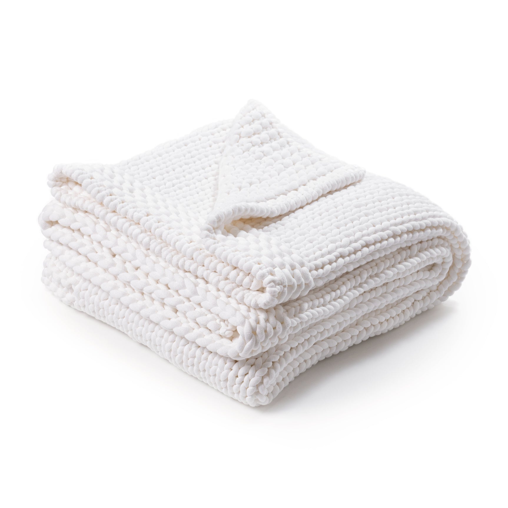 TC Dyne White Throw 50x70 - Ornate Home