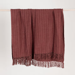TC Hunter Cherrywood Red 50x70 Throw - Ornate Home