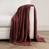 TC Hunter Cherrywood Red 50x70 Throw - Ornate Home
