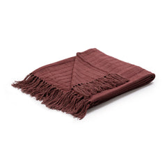 TC Hunter Cherrywood Red 50x70 Throw - Ornate Home