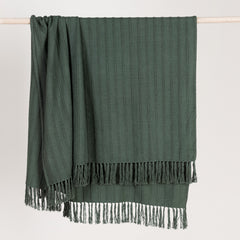 TC Hunter Forest Green 50x70 Throw - Ornate Home