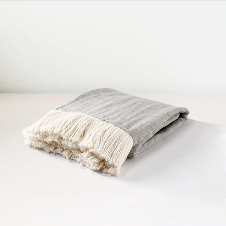 TC Joshua Gray/Ivory Throw - Ornate Home