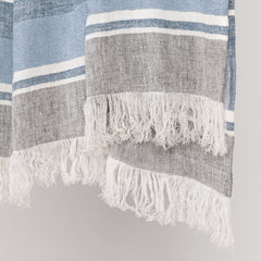 TC Lima Capri Blue/Dark Gray Throw 50X70 - Ornate Home
