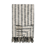 TC Linna Natural/Black Throw 50x70 Throw - Ornate Home