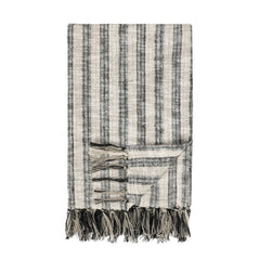 TC Linna Natural/Black Throw 50x70 Throw - Ornate Home