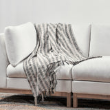 TC Linna Natural/Black Throw 50x70 Throw - Ornate Home