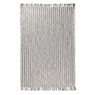 TC Linna Natural/Black Throw 50x70 Throw - Ornate Home