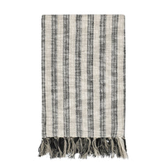 TC Linna Natural/Black Throw 50x70 Throw - Ornate Home
