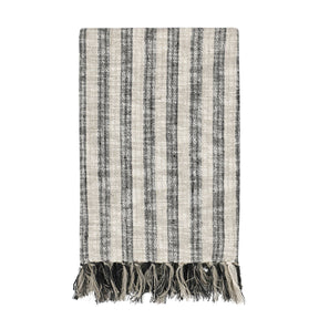 TC Linna Natural/Black Throw 50x70 Throw - Ornate Home