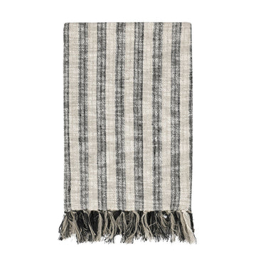 TC Linna Natural/Black Throw 50x70 Throw - Ornate Home
