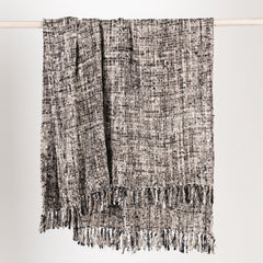 TC Porter Black/Ivory 50x70 Throw - Ornate Home