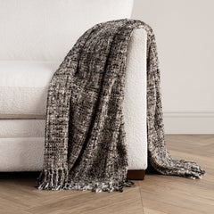 TC Porter Black/Ivory 50x70 Throw - Ornate Home