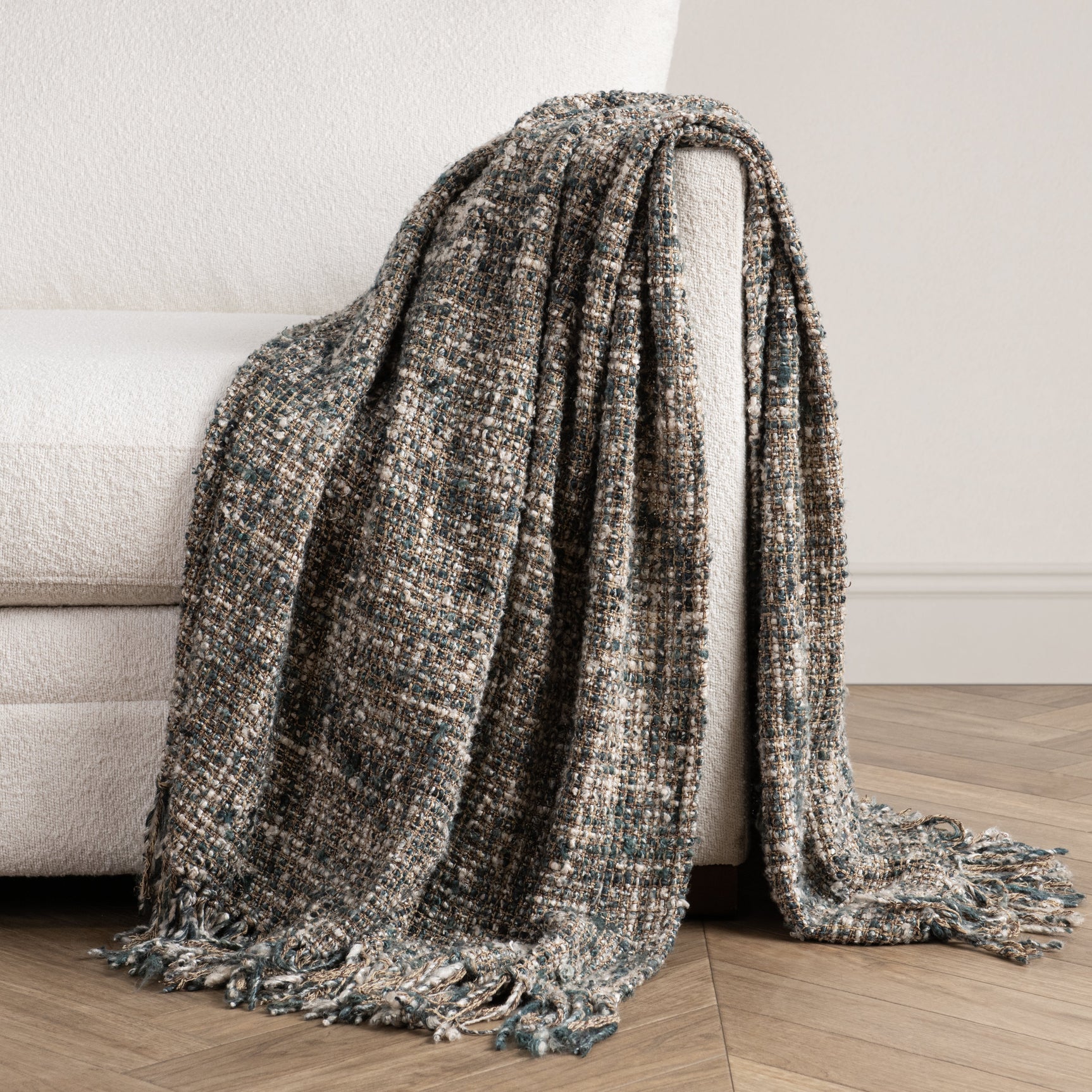 TC Porter Blue Slate 50x70 Throw - Ornate Home
