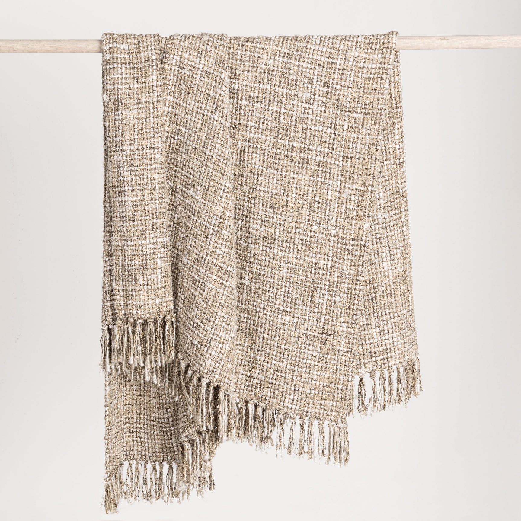 TC Porter Natural/Ivory 50x70 Throw - Ornate Home