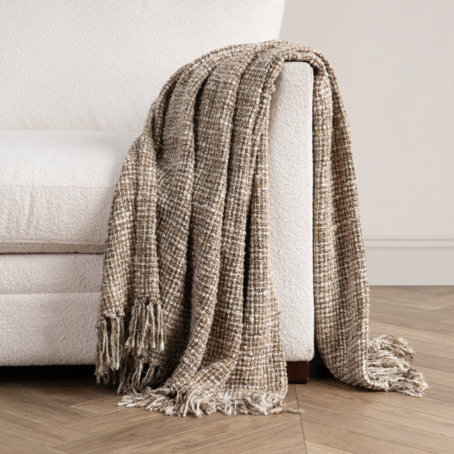 TC Porter Natural/Ivory 50x70 Throw - Ornate Home