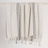 TC Ria Ivory/Gray Throw 50X70 - Ornate Home
