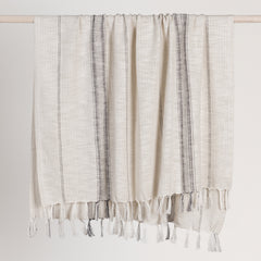 TC Ria Ivory/Gray Throw 50X70 - Ornate Home