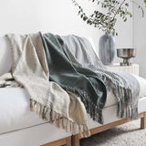 TC Ria Natural/Black Throw 50x70 - Ornate Home