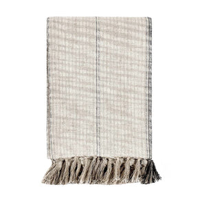 TC Ria Natural/Black Throw 50x70 - Ornate Home