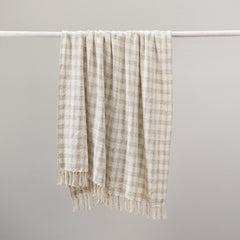 TC Sari Natural/Ivory Throw 50x70 - Ornate Home