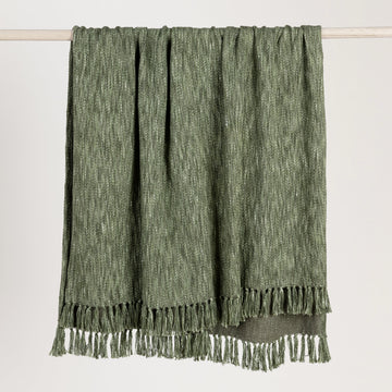 TC Sharma Cedar Green Throw 50x70 - Ornate Home