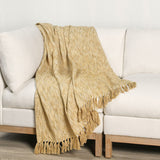 TC Sharma Yellow Throw 50x70 - Ornate Home