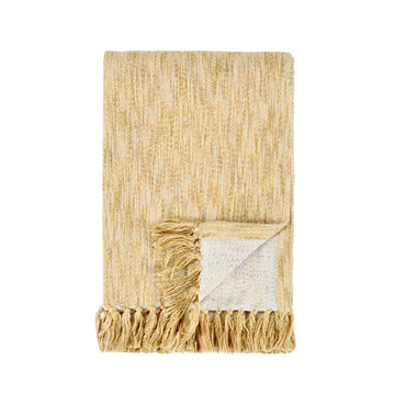TC Sharma Yellow Throw 50x70 - Ornate Home