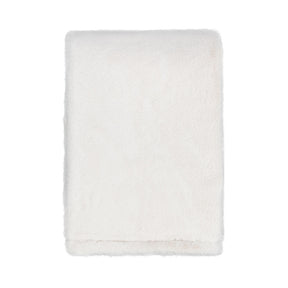 TC Taiga Ivory Faux Fur Throw 50x70 - Ornate Home