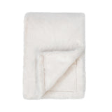 TC Taiga Ivory Faux Fur Throw 50x70 - Ornate Home