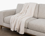 TC Taiga Ivory Faux Fur Throw 50x70 - Ornate Home