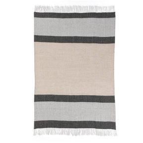 TC Talara Natural/Charcoal Throw 50x70 - Ornate Home
