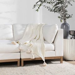 TC Veda Ivory 50x70 Throw - Ornate Home