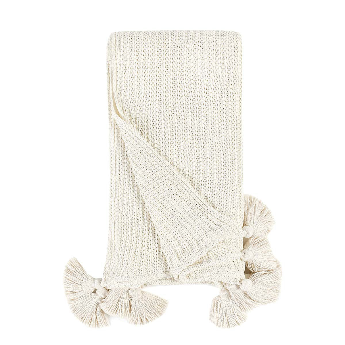 TC Veda Ivory 50x70 Throw - Ornate Home