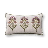 TD Belcourt Floral Olive Green Multi 14x26 Throw Pillow (Set of 2) - Ornate Home