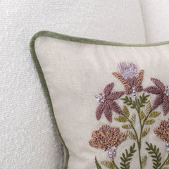 TD Belcourt Floral Olive Green Multi 14x26 Throw Pillow (Set of 2) - Ornate Home