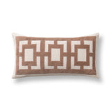 TD Corbin Frothed Brown 14x26 Throw Pillow (Set of 2) - Ornate Home