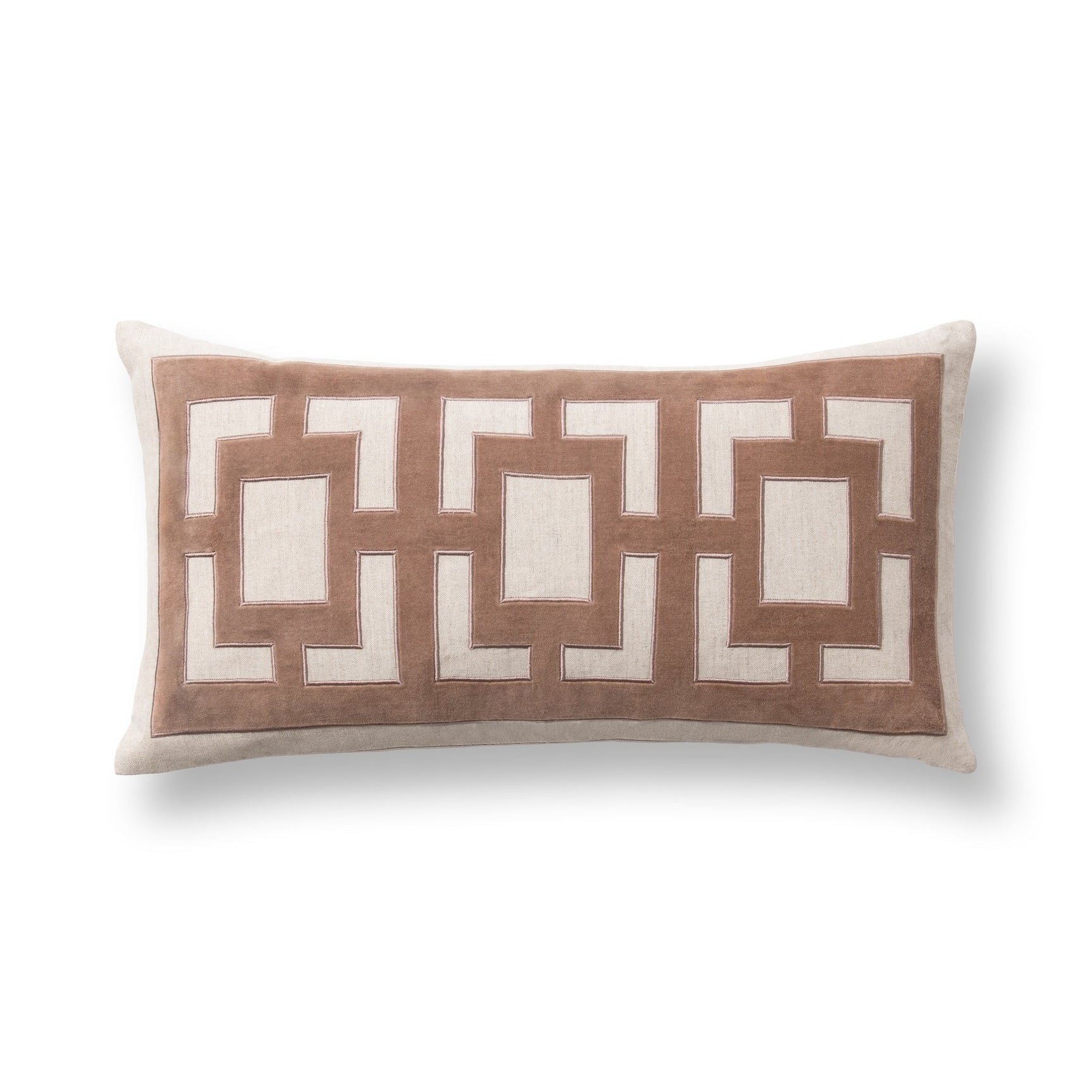 TD Corbin Frothed Brown 14x26 Throw Pillow (Set of 2) - Ornate Home