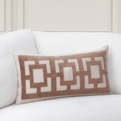 TD Corbin Frothed Brown 14x26 Throw Pillow (Set of 2) - Ornate Home